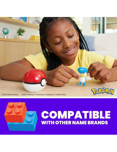 Juguete de Construcción Pokébola Quaxly Mattel 0.18 kg