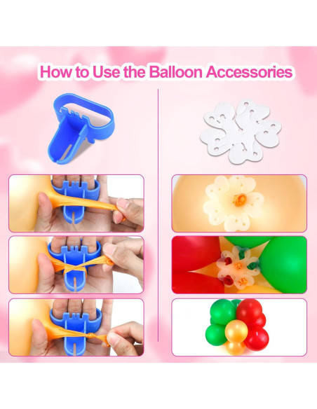 Bomba de Aire Eléctrica HELESIN 600W Doble Boquilla Rojo Rosa