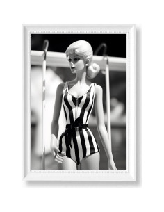 Póster de Arte Retro Brooke & Vine 30.5x40.6 cm Muñeca Barbie 2