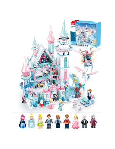 Conjunto de Construcción Castillo Congelado Sluban 1314 Piezas
