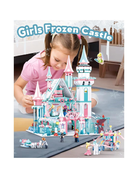 Conjunto de Construcción Castillo Congelado Sluban 1314 Piezas