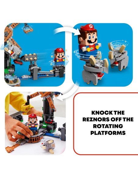 LEGO Super Mario Conjunto de Expansión Reznor Knockdown 71390 - 862 Piezas LEGO Super Mario Conjunto de Expansión Reznor Knockdown 71390 - 862 Piezas