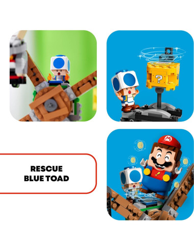 LEGO Super Mario Conjunto de Expansión Reznor Knockdown 71390 - 862 Piezas