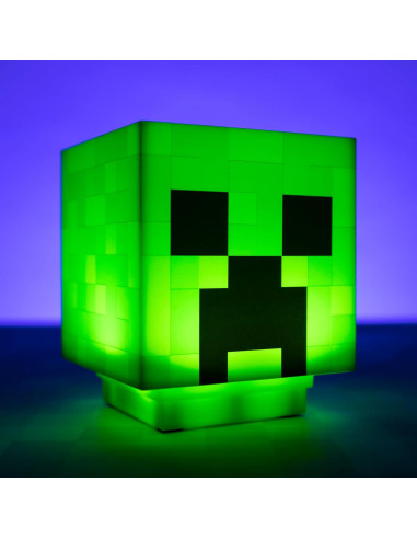 Luz Nocturna Creeper Paladone con Sonidos - 11 cm Verde