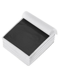 Hojas de Foil Imitación MECCANIXITY 400 Pcs 9x9cm Negro