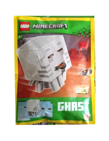 LEGO Minecraft Minifigura Ghast con Bola de Fuego 106 Piezas