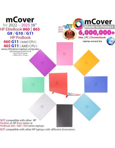 Funda mCover para HP ProBook 460 | 465 G11 y EliteBook 860 | 865 G9 G10 G11 - Aqua 2