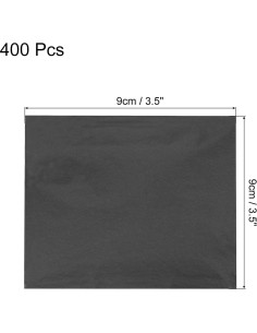 Hojas de Foil Imitación MECCANIXITY 400 Pcs 9x9cm Negro 2