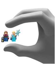 LEGO Disney Minifiguras Anna y Elsa Frozen con Capa Morada 2