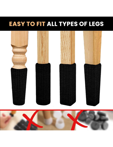 48 Calcetines Protectores de Muebles IAMZAY - Antideslizantes