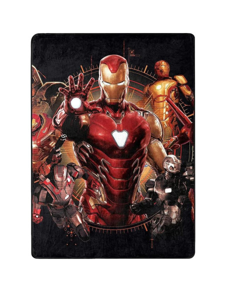 Manta de Toque de Seda Northwest Iron Man 116.8x152.4 cm