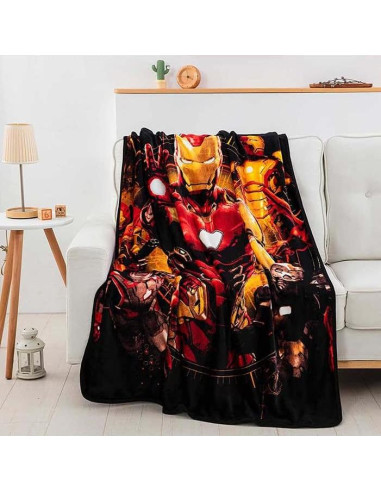 Manta de Toque de Seda Northwest Iron Man 116.8x152.4 cm