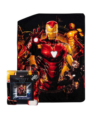 Manta de Toque de Seda Northwest Iron Man 116.8x152.4 cm
