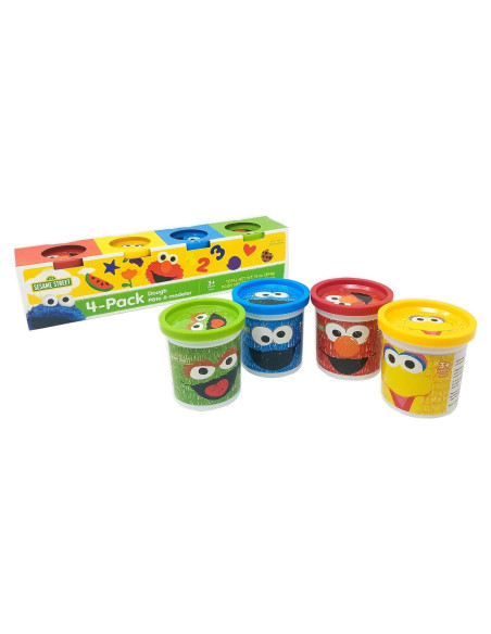 Masilla de Modelado Plaza Sésamo Leap Year - 4 Latas 113g Colores Vivos Masilla de Modelado Plaza Sésamo Leap Year - 4 Latas 113g Colores Vivos
