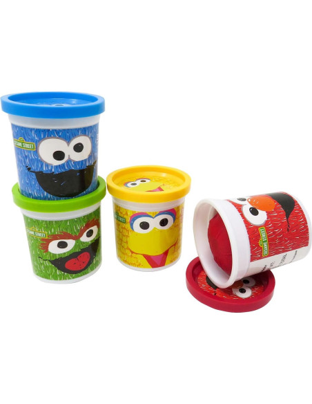 Masilla de Modelado Plaza Sésamo Leap Year - 4 Latas 113g Colores Vivos Masilla de Modelado Plaza Sésamo Leap Year - 4 Latas 113g Colores Vivos