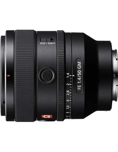 Lente Sony FE 50mm F1.4 GM para cámaras E - Compacto y ligero