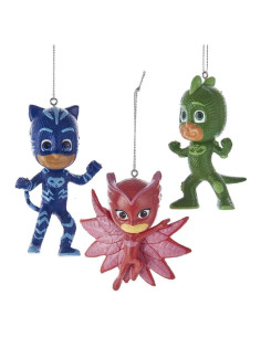 Set de 3 Adornos Navideños Kurt Adler PJ Masks