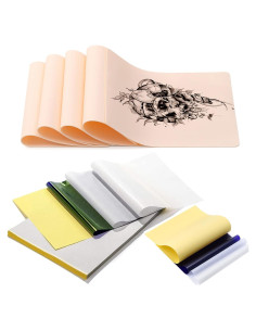 Kit de Práctica de Tatuaje Damsale - 10 Pieles + 20 Papeles