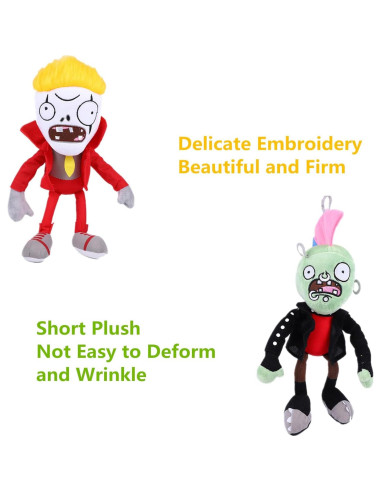 3 Juguetes de Peluche Plantas vs Zombies BASHERISE 2025