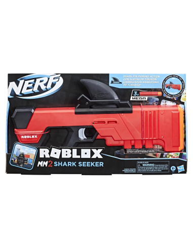 Lanzador Nerf Roblox MM2 Buscador de Tiburones 3 Dardos Mega