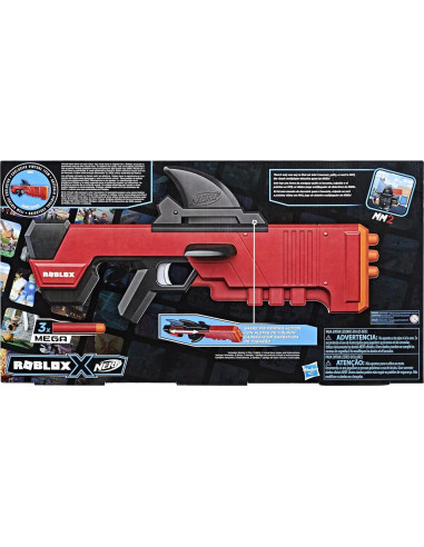 Lanzador Nerf Roblox MM2 Buscador de Tiburones 3 Dardos Mega