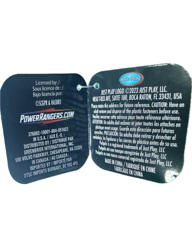 Peluche Coleccionable Ranger Poderoso Verde Just Play 7.62 cm