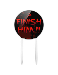 Topper de Pastel Mortal Kombat Klassic Finish Him 18.4 cm