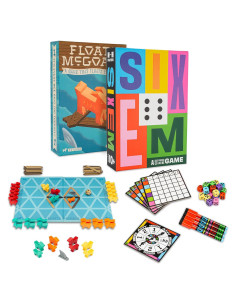 Juego de Dados SIXEM y Juego de Mesa Floats McGoats