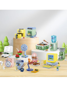 Conjunto de Construcción Mini Electrodomésticos JMBricklayer 12PCS 2