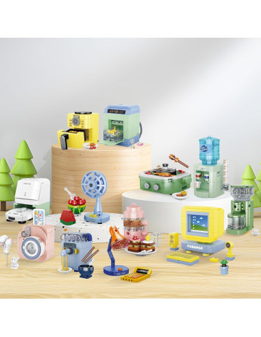 Conjunto de Construcción Mini Electrodomésticos JMBricklayer 12PCS