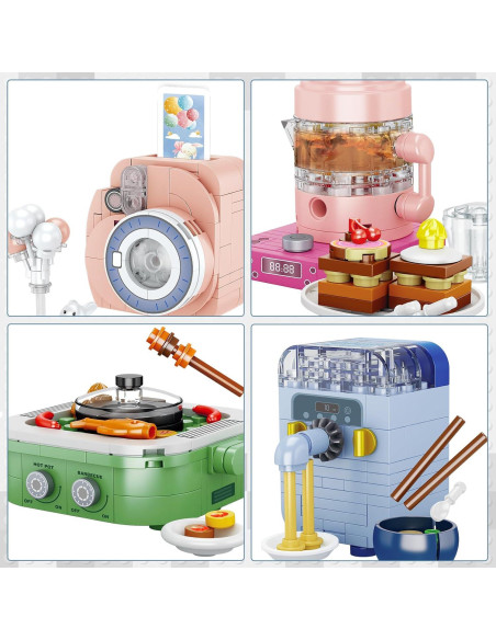Conjunto de Construcción Mini Electrodomésticos JMBricklayer 12PCS