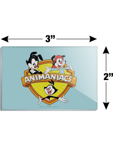 Imán Acrílico Rectangular Animaniacs 7.6x5.1cm - Graphics & More
