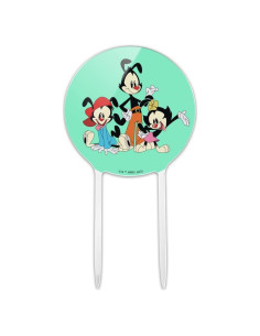 Adorno de Pastel Animaniacs Acrílico 18.42 cm Fiesta Cumpleaños
