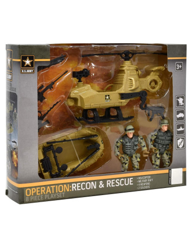 Conjunto de Juego de Reconocimiento y Rescate 8 Piezas - Ejército EE. UU.
