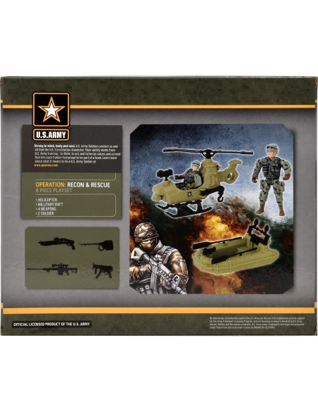 Conjunto de Juego de Reconocimiento y Rescate 8 Piezas - Ejército EE. UU. Conjunto de Juego de Reconocimiento y Rescate 8 Piezas - Ejército EE. UU.