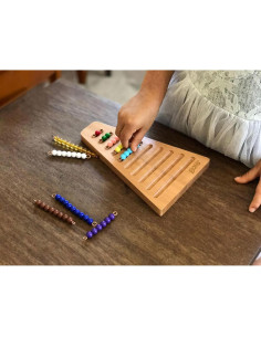 Escalera de Perlas Montessori BOHS - Juguete Educativo 1-19 2