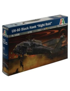 Modelo de avión UH-60 Black Hawk Italeri 1:72 Noche de Incursión