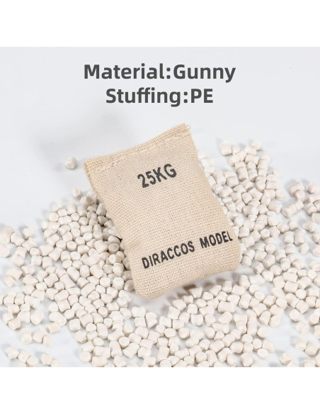 Juego de 6 Sacos de Arena Militares 1:16 DIRACCOS para Modelos RC