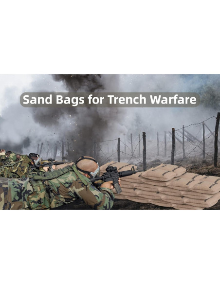 Juego de 6 Sacos de Arena Militares 1:16 DIRACCOS para Modelos RC