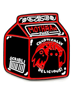 Pin de Solapa de Esmalte Mothman - Caja de Jugo Espeluznante