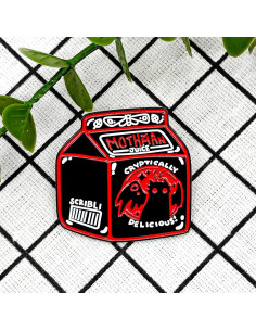 Pin de Solapa de Esmalte Mothman - Caja de Jugo Espeluznante 2