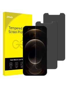 Protector de Pantalla Privado JETech para iPhone 12 Pro Max 15.7 cm, 2-Pack