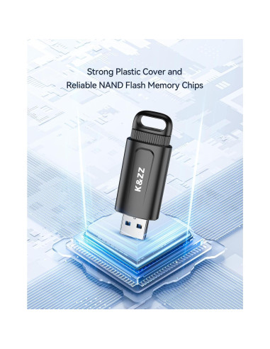 K&ZZ 5 Unidades Flash USB 3.0 32GB Multicolor Retráctil