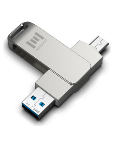 Unidad Flash USB 3.1 MOSDART 64GB Doble C y A Plata