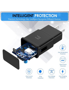 Cargador Rápido USB Tipo-C 15W Samsung Galaxy 3 Pack 2