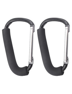 Ganchos para Cochecito PandaEar 2 Piezas 16 cm Alta Resistencia