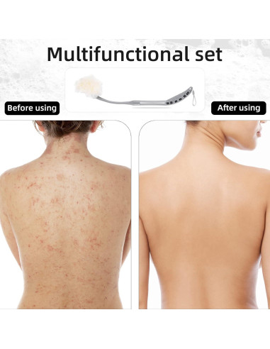 Esponja de Ducha Loofah BTideas 52 cm Mango Desmontable