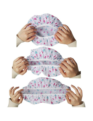 11 Gorras de Ducha Impermeables Reutilizables Aniann