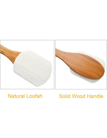 Cepillo de Espalda Leotruny Lufa Natural 43.18 cm Paquete de 2