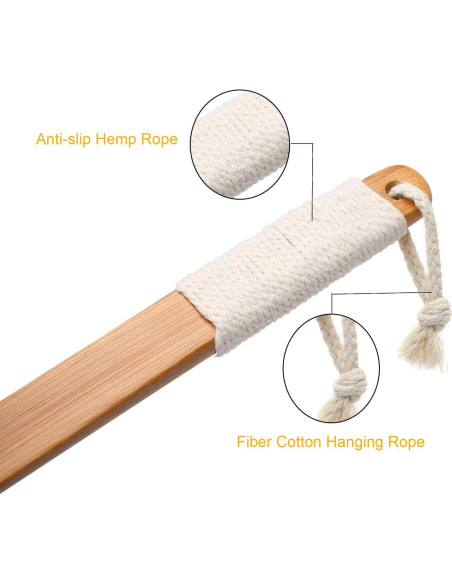 Cepillo de Espalda Leotruny Lufa Natural 43.18 cm Paquete de 2